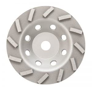 Spiral Cup Wheel Silver Series 7" 12 Segment 5/8-7/8 Arbor