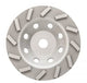 Spiral Cup Wheel Silver Series 7" 12 Segment 5/8-7/8 Arbor