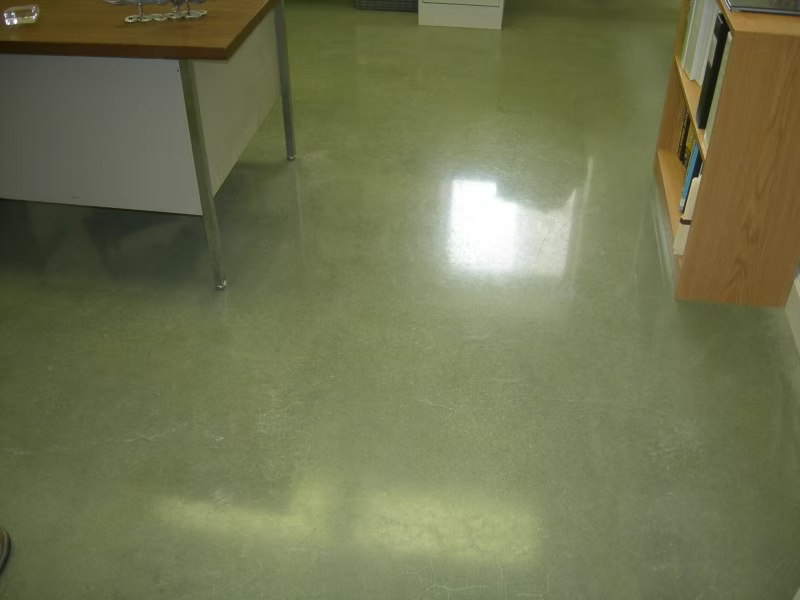 Dandelion dyed office floor 