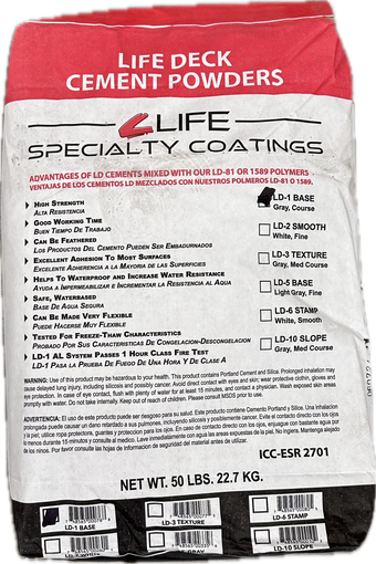 compare product LD1 Gray Base Coat 50lbs Bags - 1/2 & Full Pallet Options