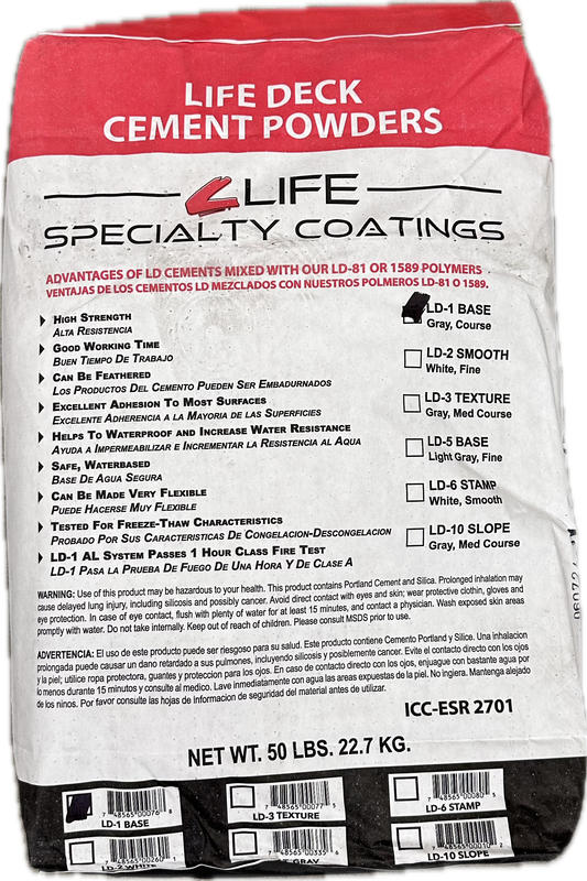 LD1 Gray Base Coat 50lbs Bag