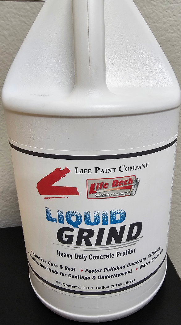 Gallon container of Life Paint Company Liquid Grind 