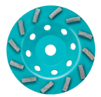 Syntec 7" 12 Segment Spiral Green Premium 5/8-11 Threaded
