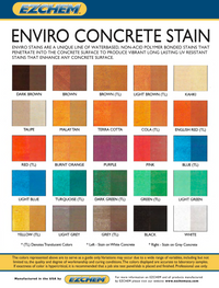 Enviro Concrete Stain - Case of 4 x 1 gallon units