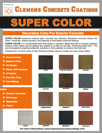 Clemons Super Color Exterior Acetone Color