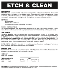 Etch & Clean 1 Gallon
