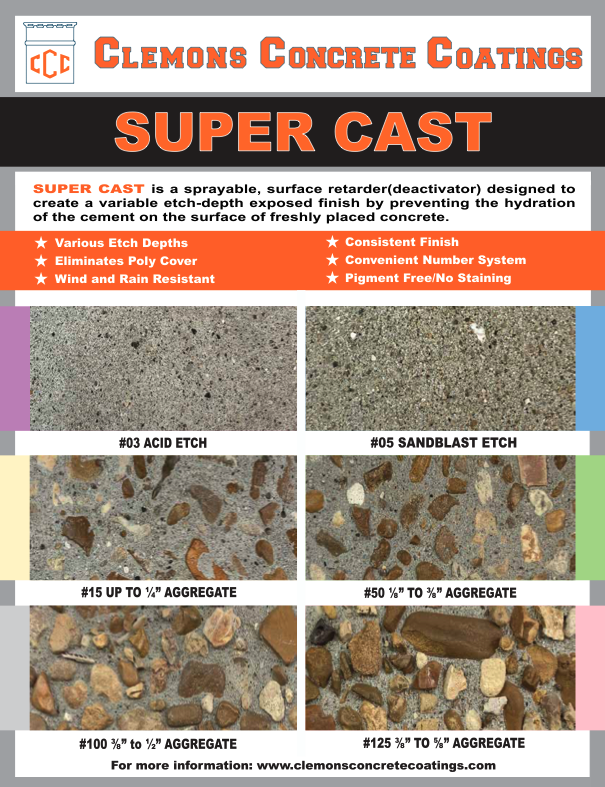 Clemons Concrete Coatings Super Cast 