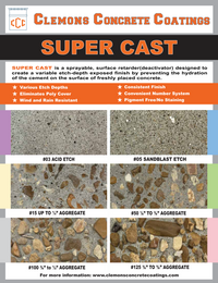 Clemons Concrete Coatings Super Cast 
