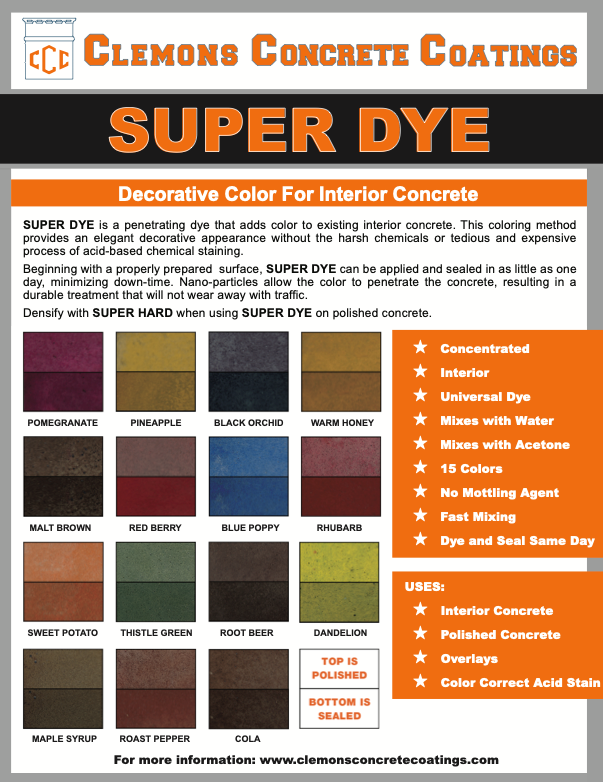 Concrete Dye, Stain & Integral Color